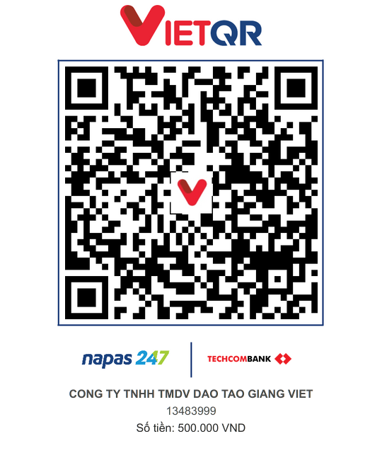 Mã QR chuyển khoản 500.000đ